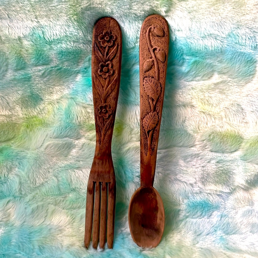 Vintage 1980’s Salad utensils from Germany - Picture 1 of 4